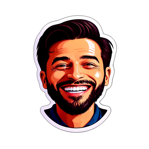 Fatih Ürek'in İkonik Gülümsemesi Sticker Tasarımı