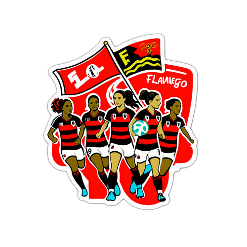 Adesivo do Time Feminino do Flamengo