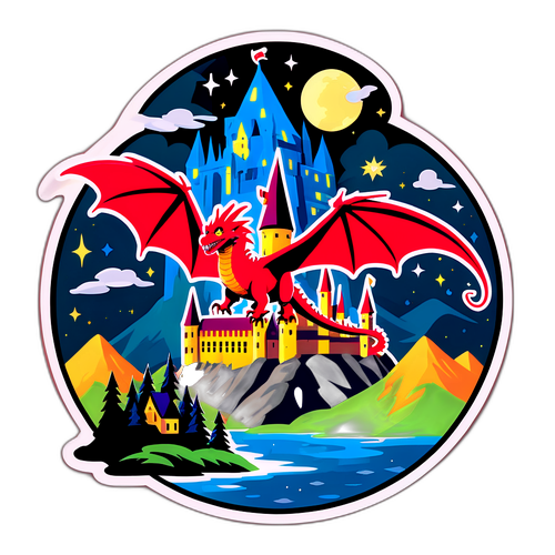 Autocollant magique inspiré de Harry Potter