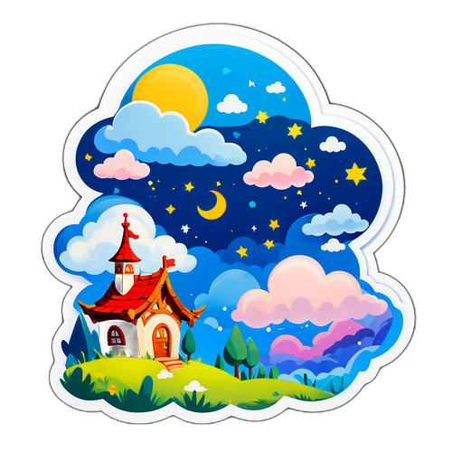 Eventyrlandskap med Sora-inspirasjon