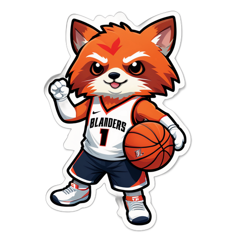 מסכת חיה חמודה בלבוש כדורסל