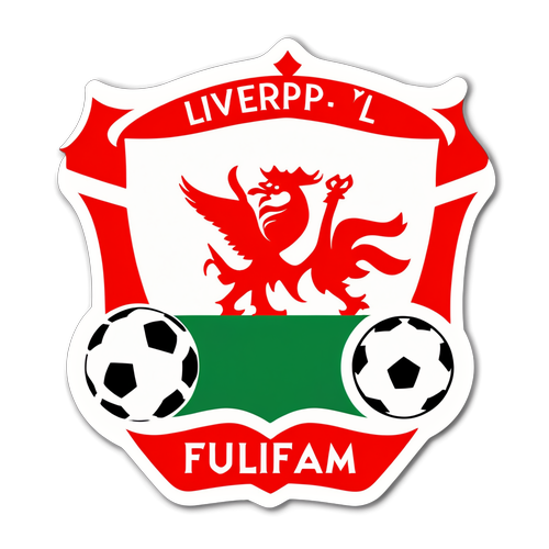 Adesivo Divertido do Jogo Liverpool vs Fulham