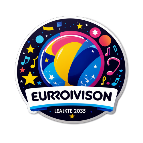 Makulay na Sticker ng Eurovision 2025