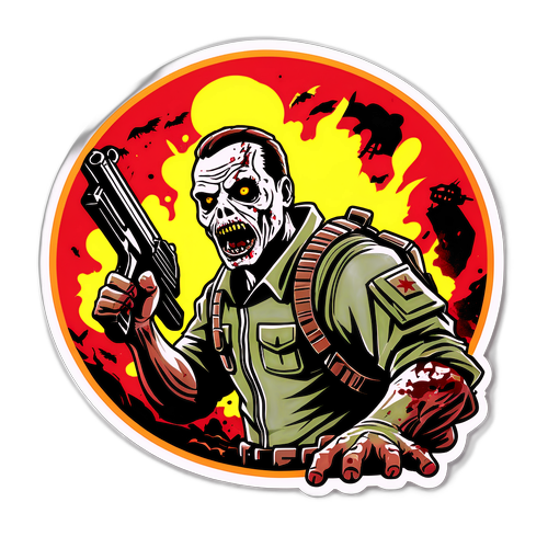 Playful Call of Duty: Black Ops 7 Zombies Sticker