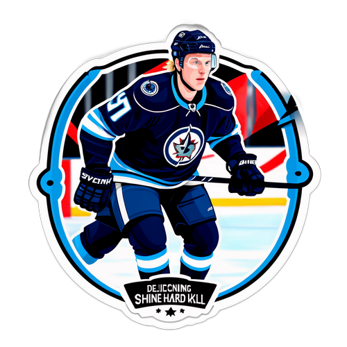 Patrik Laine ja voitto, voima ja taito, laskeva Shine Award taustalla