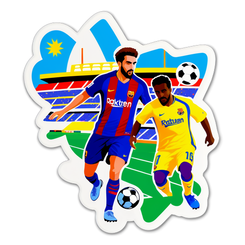 Stiker Pertandingan Las Palmas vs Barcelona