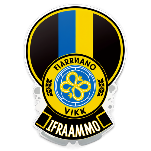 Shocking New Sticker Release: IFK Värnamo's Bold Yellow and Black Design Unveiled!