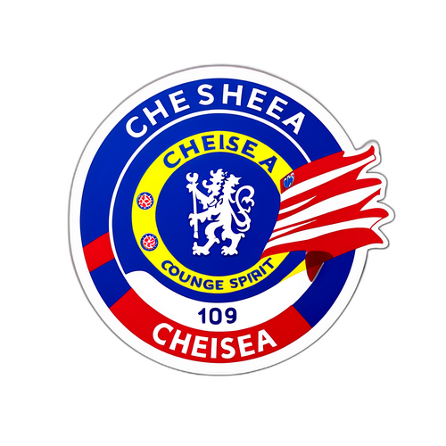 Adesivo Energetico da Chelsea com 'Força e Coragem'