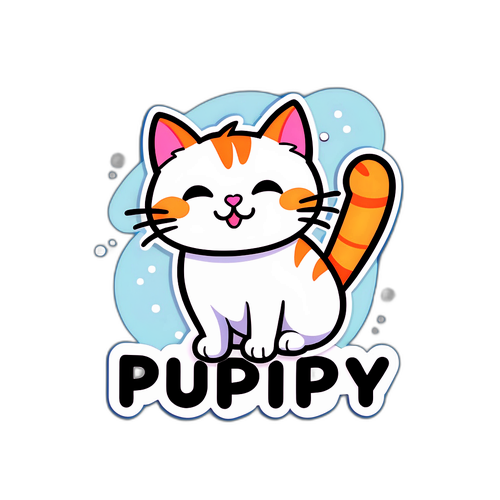 Con mèo dễ thương 'Purrfectly Happy'