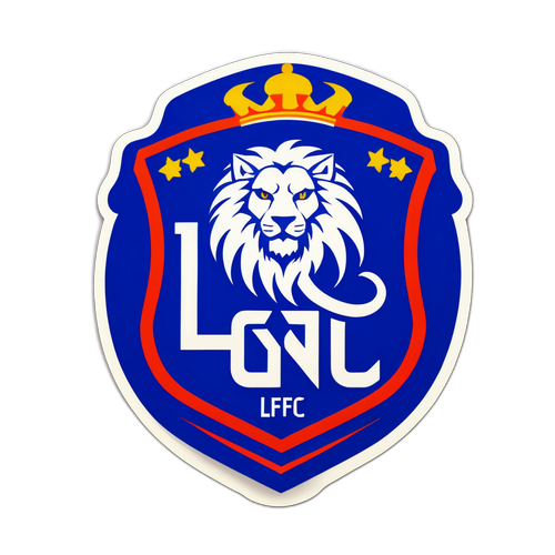 Наклейка с эмблемой Lyon FC