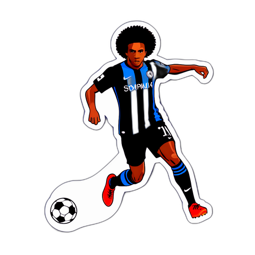 Sticker de Willian Pacho en Acción
