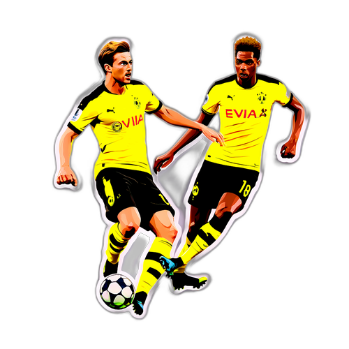 토트넘 대 도르트문트 경기 장면 스티커