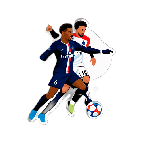 Spannende PSG vs Angers Wedstrijd Sticker