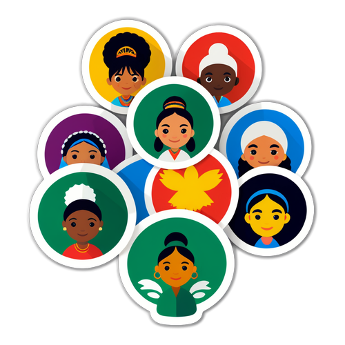 Adesivo que Celebra a Diversidade Cultural
