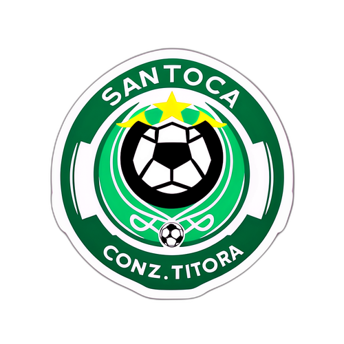 सॉकर-थीम वाला स्टिकर