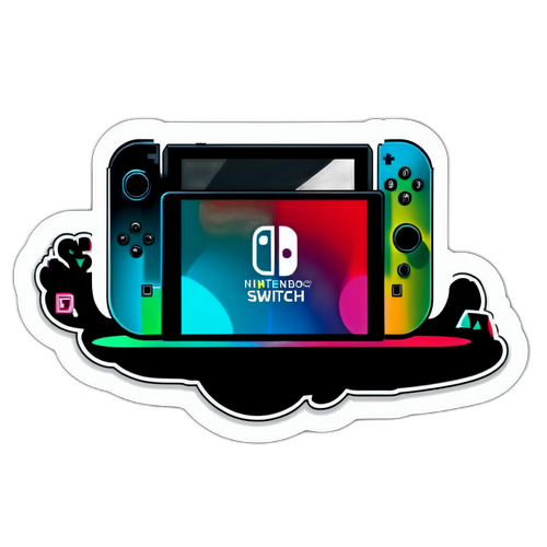 Sleek Futuristisk Nintendo Switch 2 Sticker