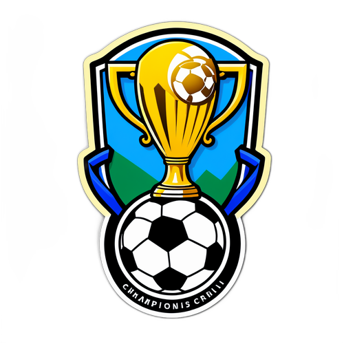 축구 팬을 위한 챔피언스 트로피 스티커 디자인