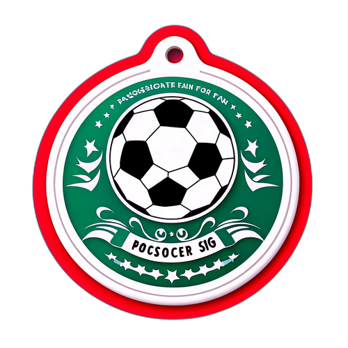 축구 팬을 위한 열정적인 팬 펜던트 디자인