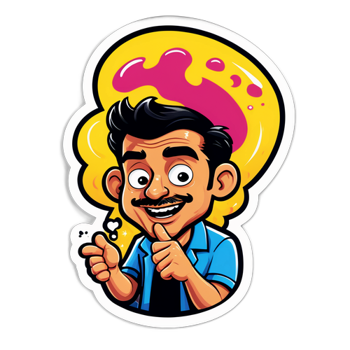 מדבקת הומור על גיא גלבעו-דניאל