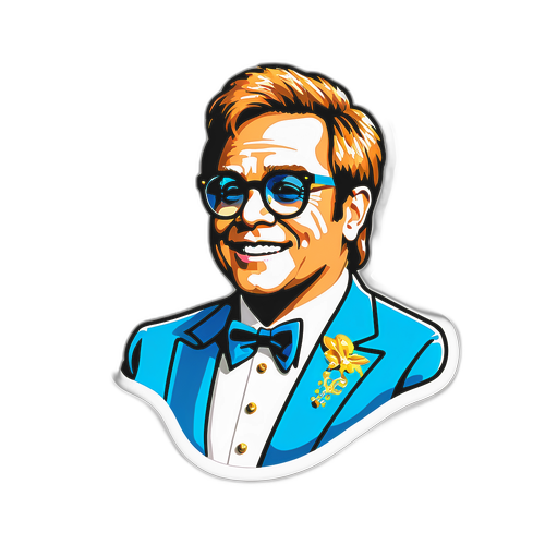 Elton John op het Podium