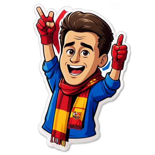 ¡Desata Tu Pasión! El Sticker que Muestra por Qué el Barcelona es Más que un Club