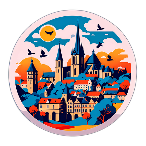 Paysage stylisé de Rennes