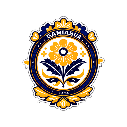 Logo Gimnasia La Plata Bergaya Lencana Vintage