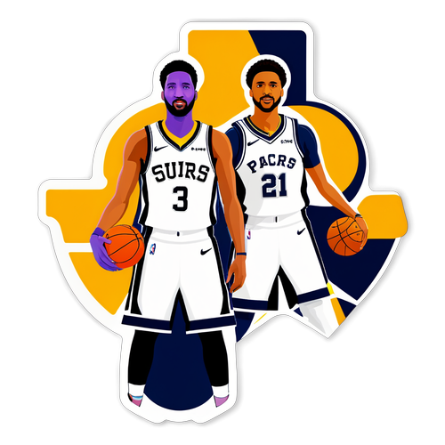 Spurs vs Pacers Game Sticker