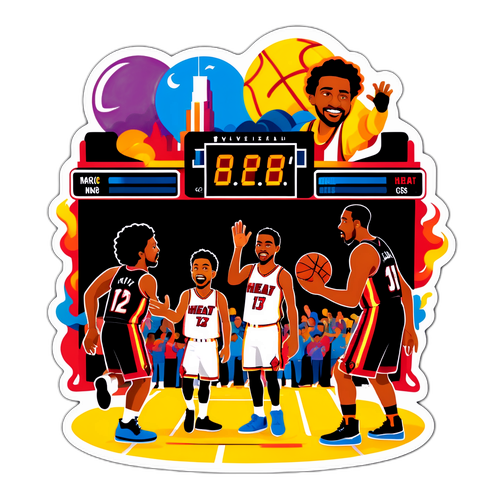 Masiglang Paglalarawan ng Laban ng Magic at Heat