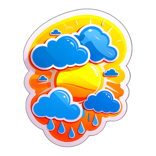 時尚天氣貼紙
