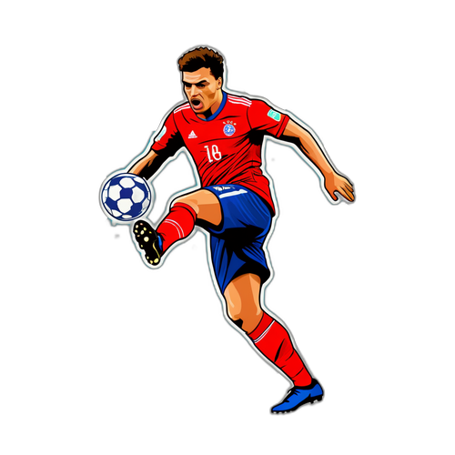 Penyerang Bola Sepak yang Dinamik