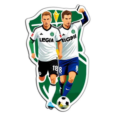 Stickers Legia i Piast - Kluczowi Gracze w Akcji