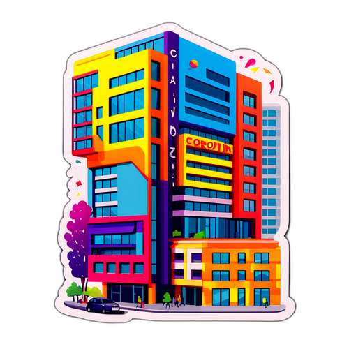 Corvin Plaza Modern Sticker