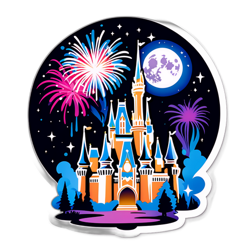 Castello di Cenerentola con Fuochi d'Artificio
