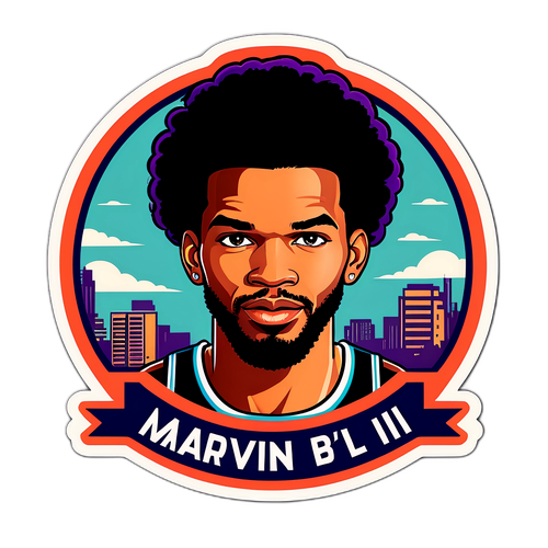 Vintage Badge-style Sticker ni Marvin Bagley III