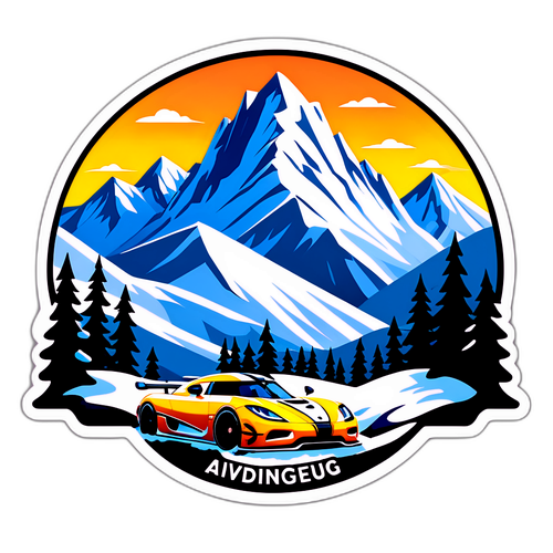 Vintrig Landskap med Koenigsegg