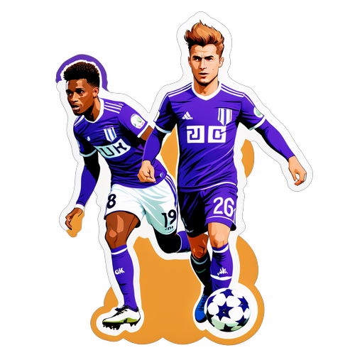 Sticker représentant le match Genk – Anderlecht