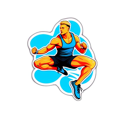 Sticker van Cato Kusters in Actieve Houding