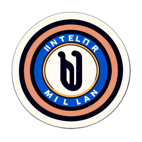 Autocolant retro cu logo-ul Inter Milan