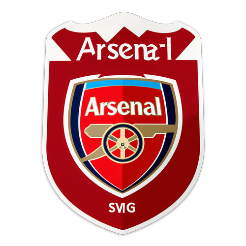 Cổ Vũ Arsenal Thắng Lớn Trước Brighton: Thiết Kế Tem Dễ Thương Với Logo Đội Và Biểu Tượng Premier League!