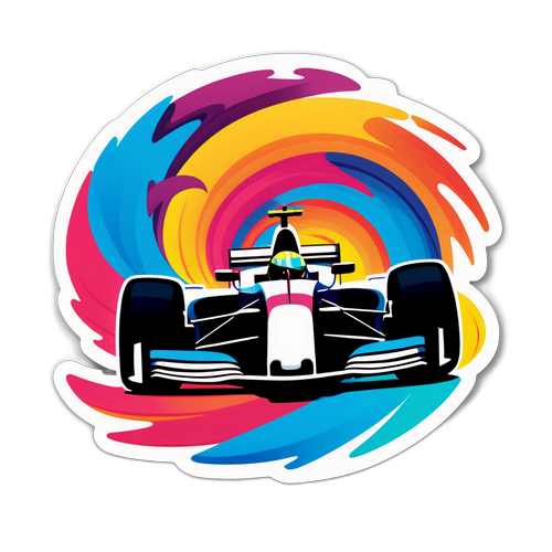 Formel 1 Auto auf einer kurvenreichen Strecke