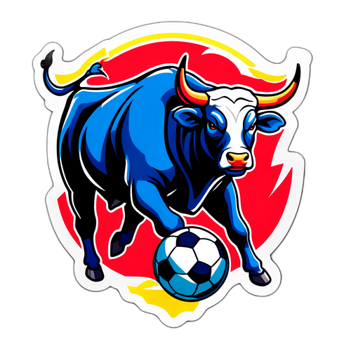 Stiker Bersemangat untuk Red Bull Bragantino