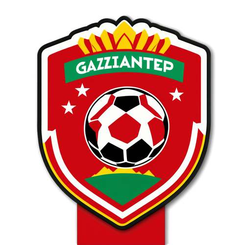 Gaziantep FK: Taraftarın Coşkusuyla Dolu Futbol Sahası Sticker'ı!