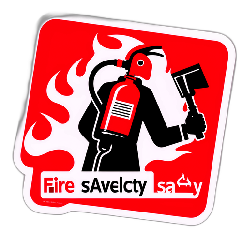 消防安全提醒贴纸