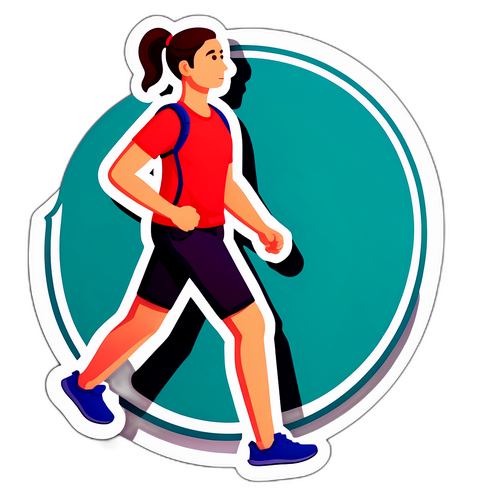 健康步行贴纸