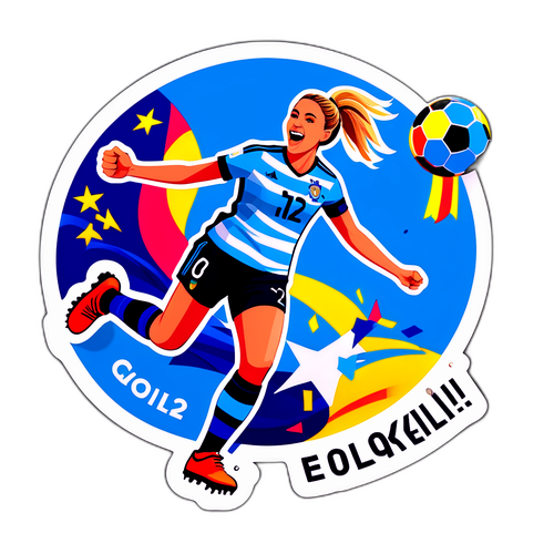 Chloe Kelly Fejrer sin mål i Euro 2022 finalen