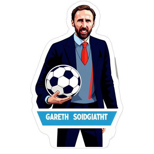 Ontketen Jouw Teamgeest: Gareth Southgate's Inspirerende Sticker voor Onvergetelijke Overwinningen!