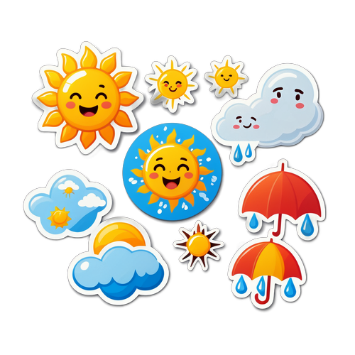Hrací nálepka s počasím