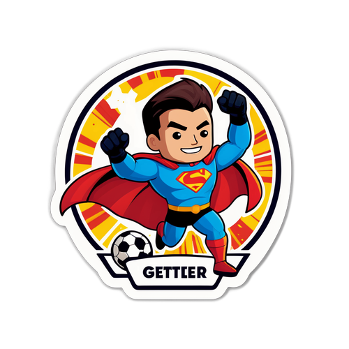 गोलGetter सुपरहीरो स्टिकर