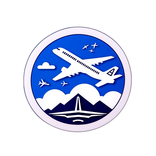 青森空港の空と飛行機にインスパイアされたシンプルデザイン